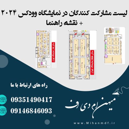 لیست مشارکت کنندگان در نمایشگاه وودکس 2024