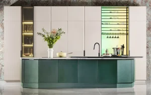 سبک جدید کابینت با ورق های لمی گلاس